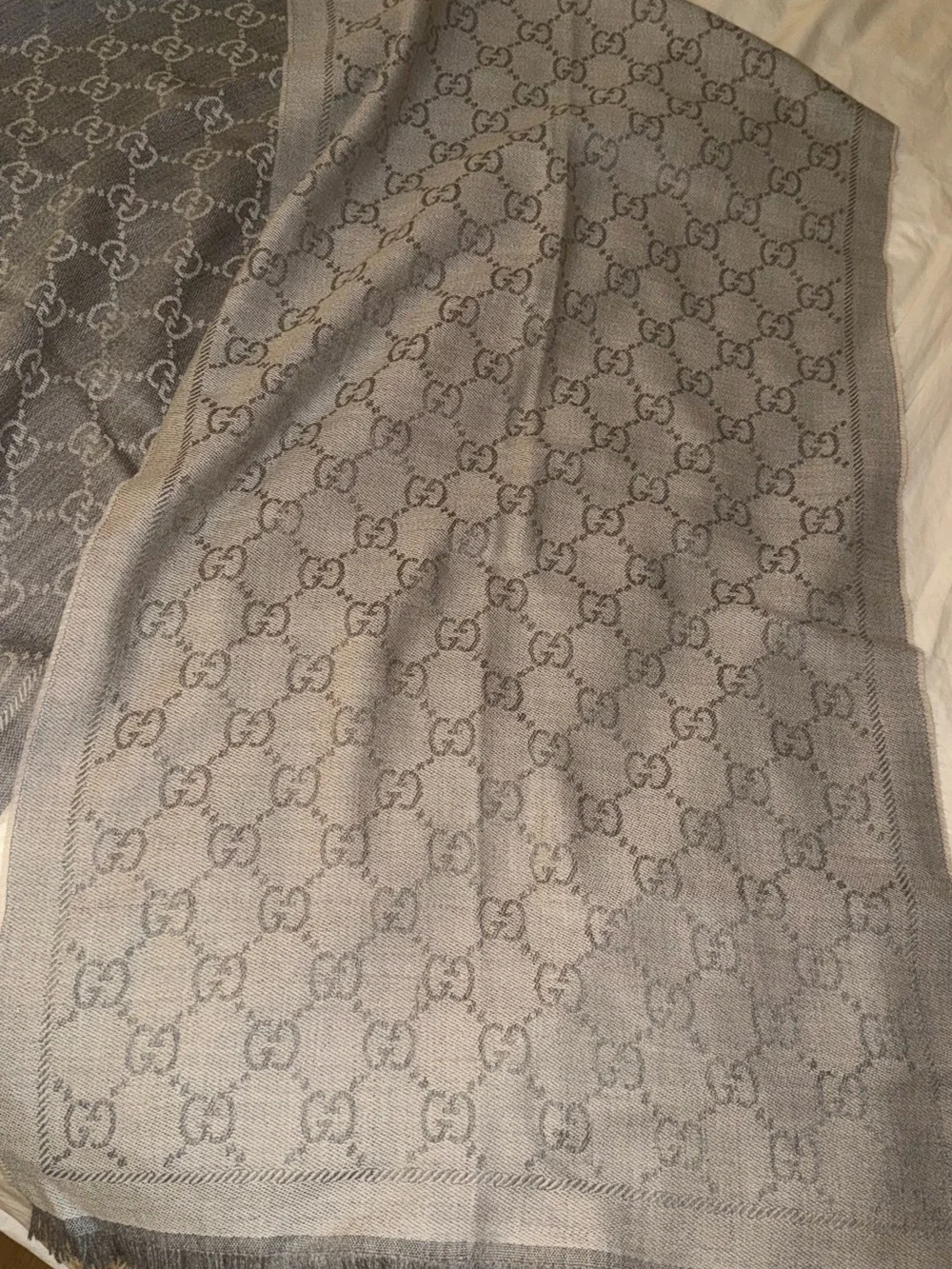 Gucci GG Wool Jacquard Scarf